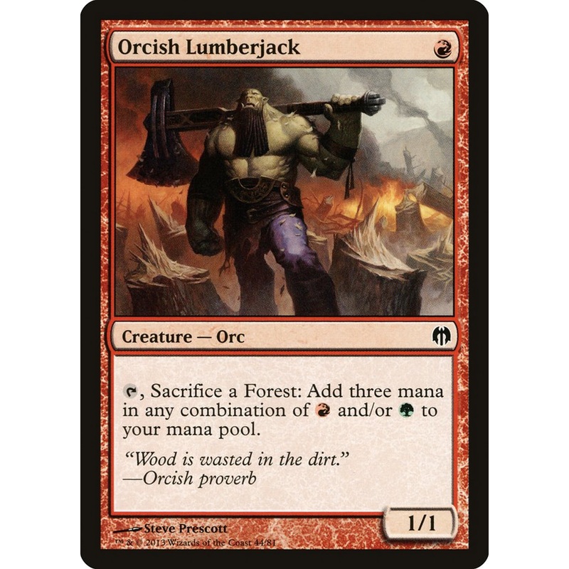 Orcish Lumberjack [Duel Decks: Heroes vs. Monsters]