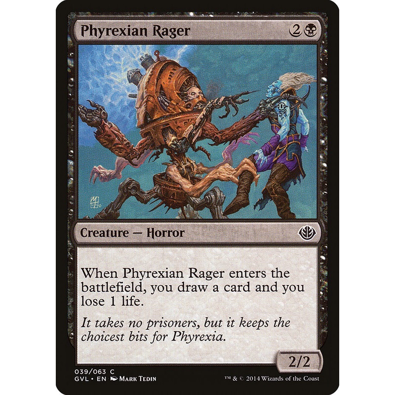 Phyrexian Rager (Garruk vs. Liliana) [Duel Decks Anthology]