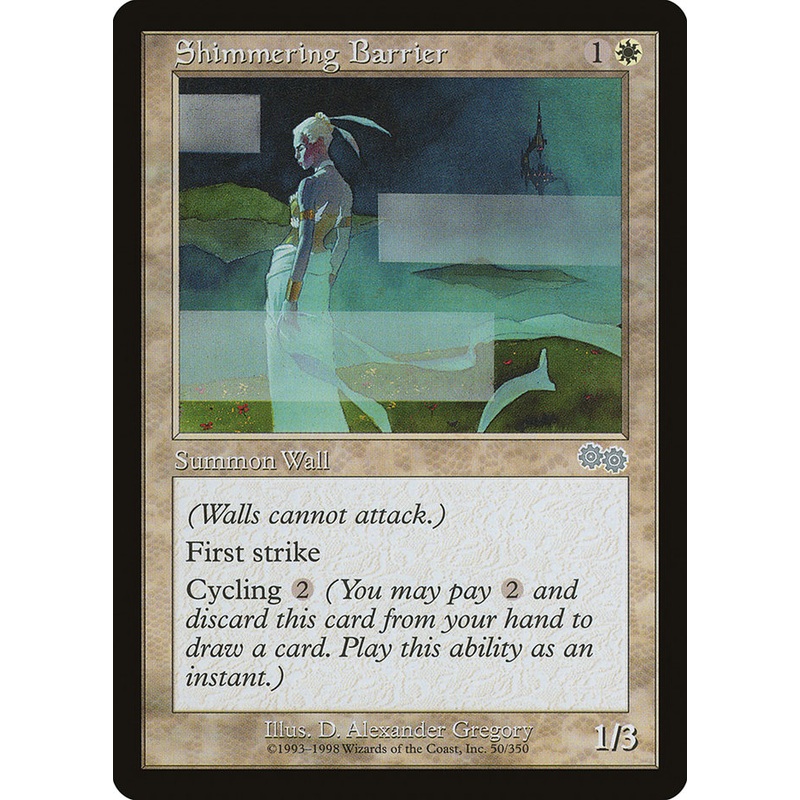 Shimmering Barrier [Urza's Saga]