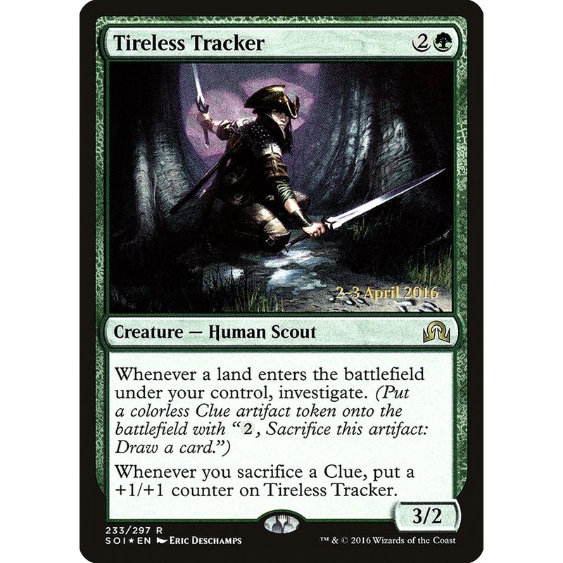Tireless Tracker [Shadows over Innistrad Prerelease Promos]