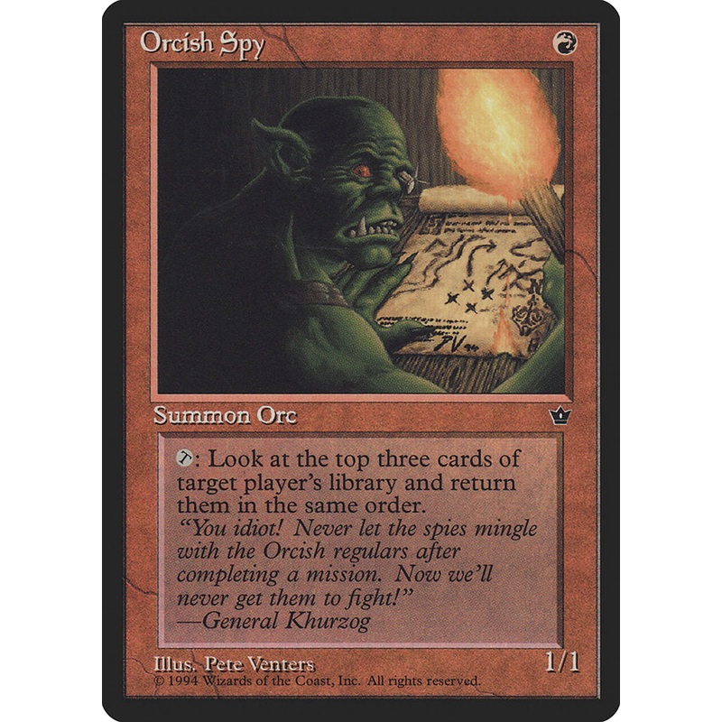 Orcish Spy (Pete Venters) [Fallen Empires]