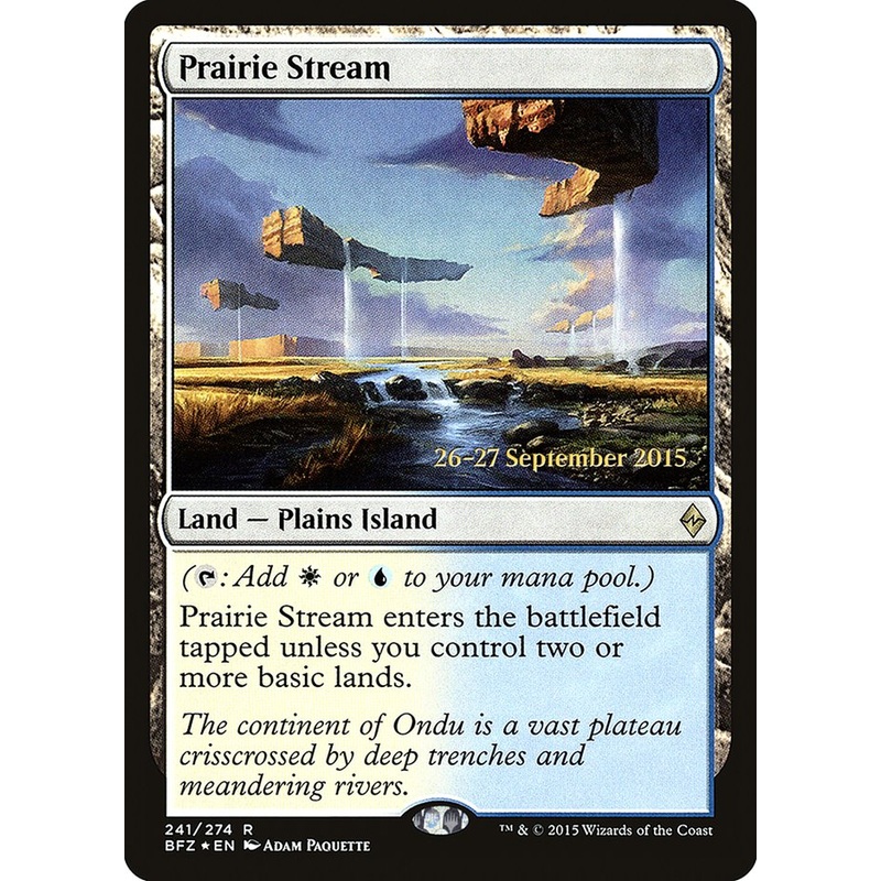 Prairie Stream [Battle for Zendikar Prerelease Promos]