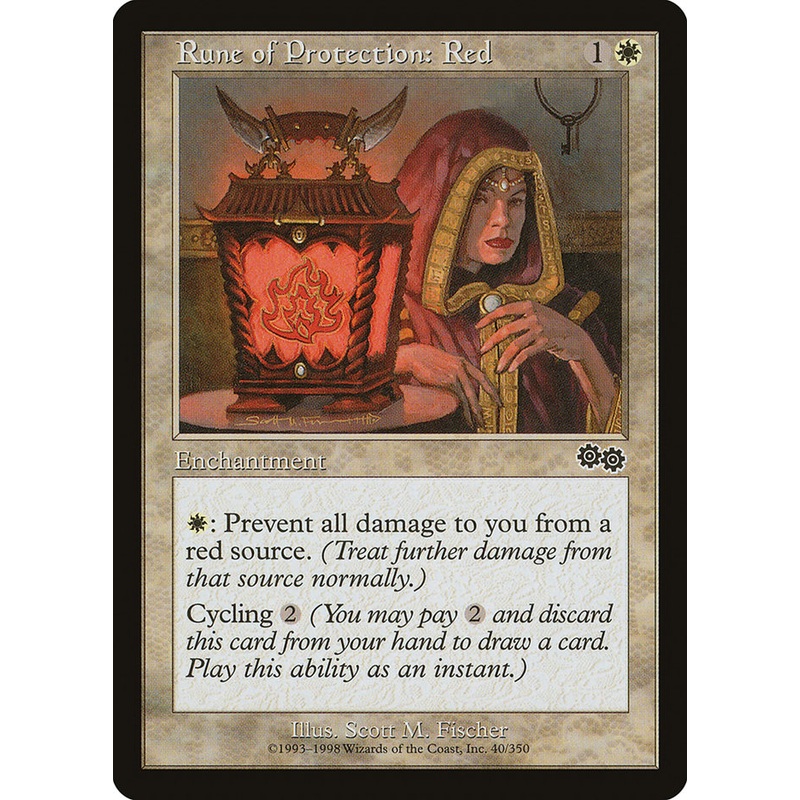 Rune of Protection: Red [Urza's Saga]