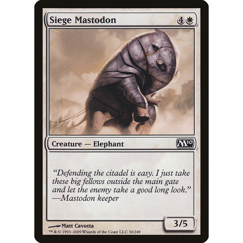 Siege Mastodon [Magic 2010]