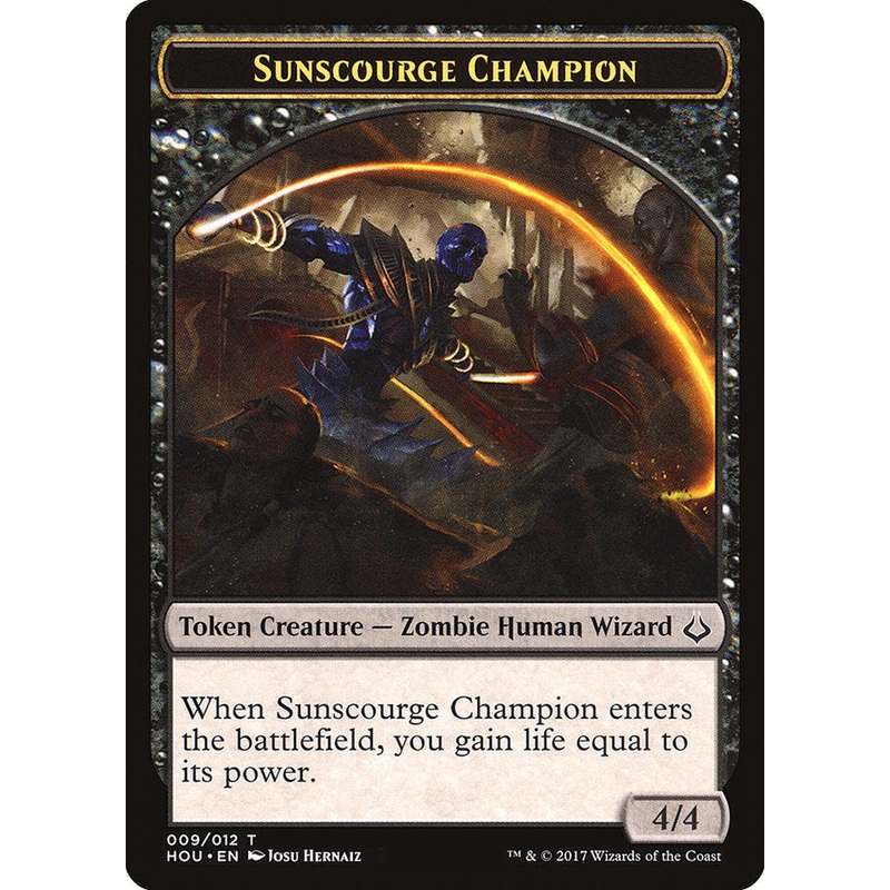Sunscourge Champion Token [Hour of Devastation Tokens]