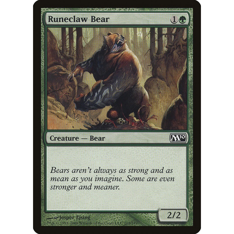 Runeclaw Bear [Magic 2010]