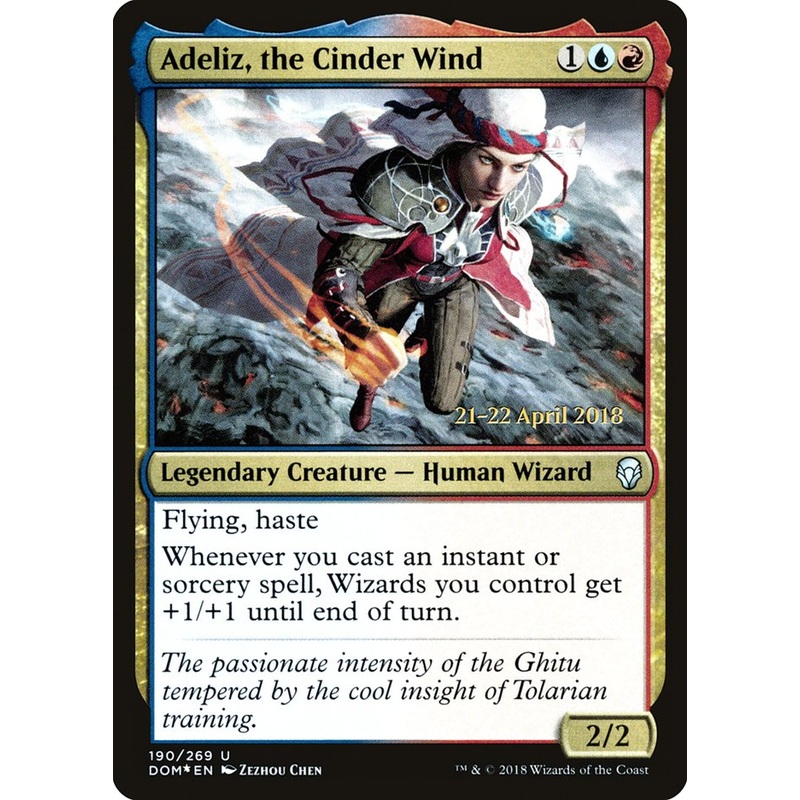 Adeliz, the Cinder Wind [Dominaria Prerelease Promos]