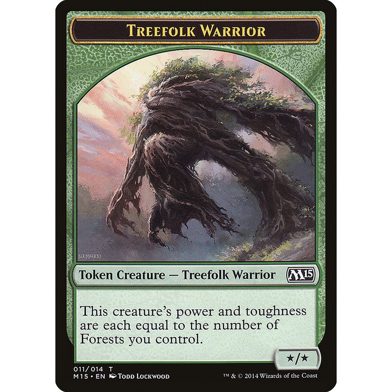 Treefolk Warrior Token [Magic 2015 Tokens]