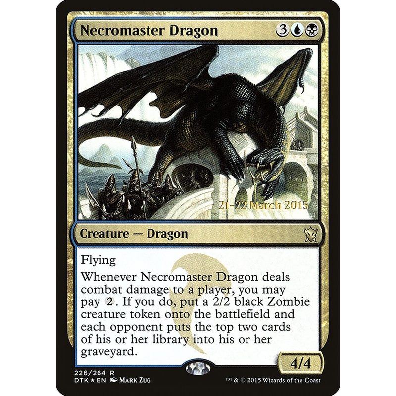 Necromaster Dragon [Dragons of Tarkir Prerelease Promos]
