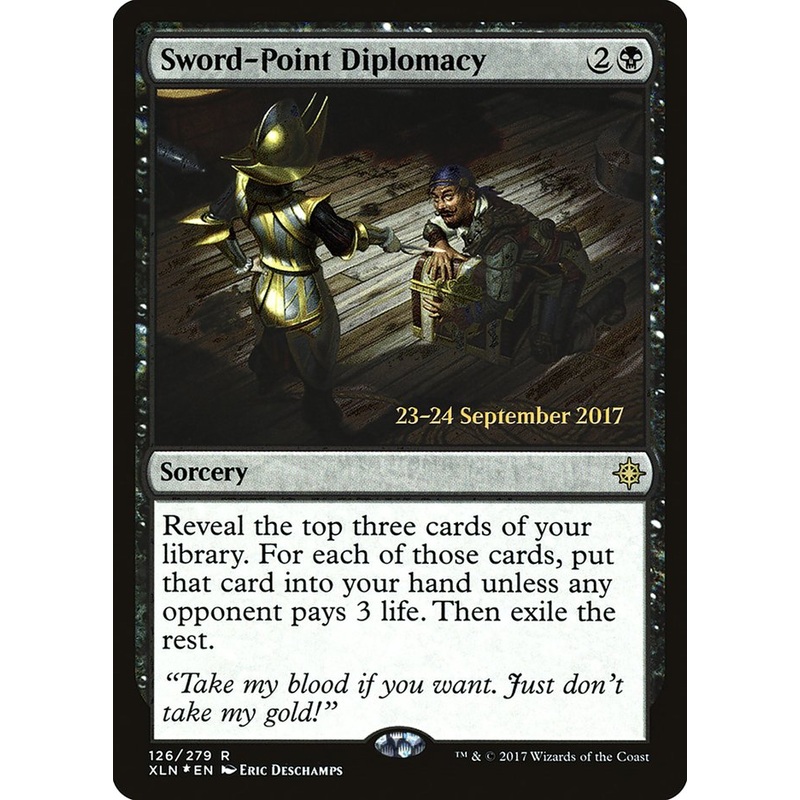 Sword-Point Diplomacy [Ixalan Prerelease Promos]