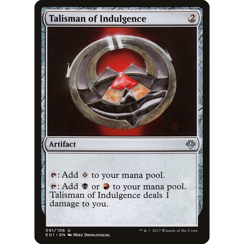 Talisman of Indulgence [Archenemy: Nicol Bolas]