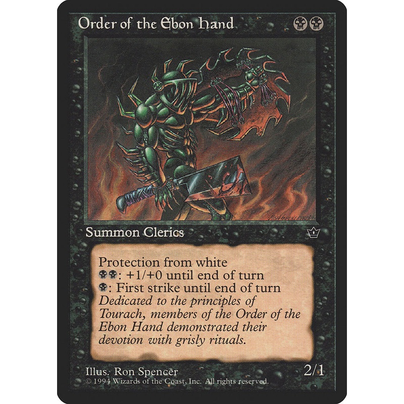 Order of the Ebon Hand (Ron Spencer) [Fallen Empires]