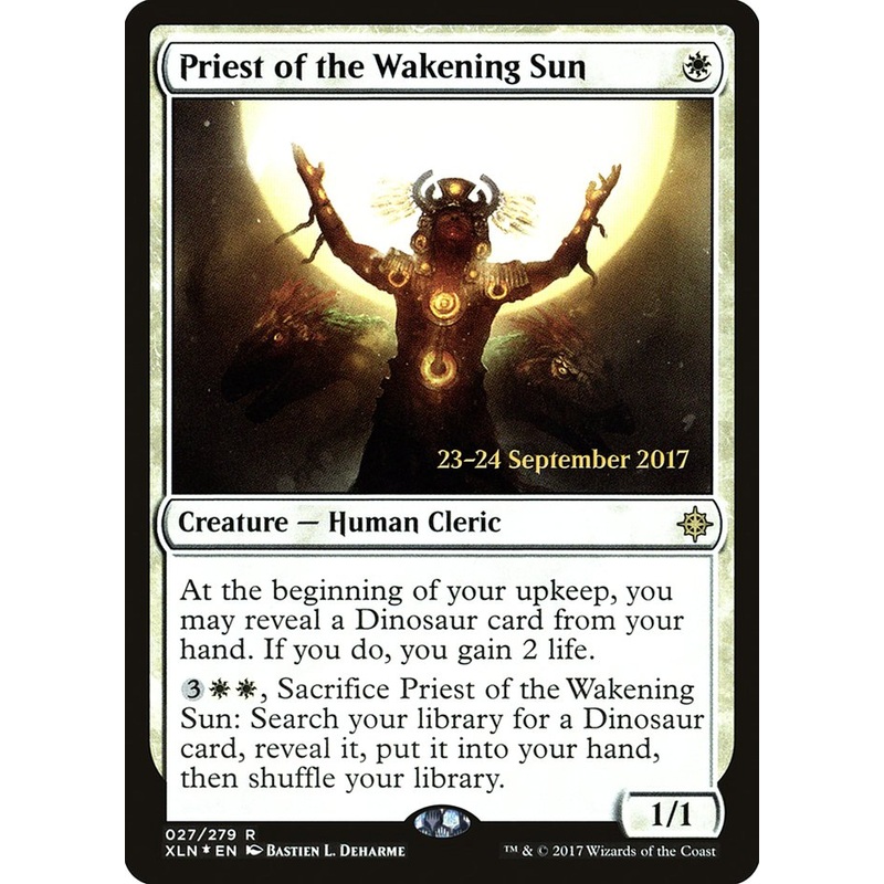 Priest of the Wakening Sun [Ixalan Prerelease Promos]