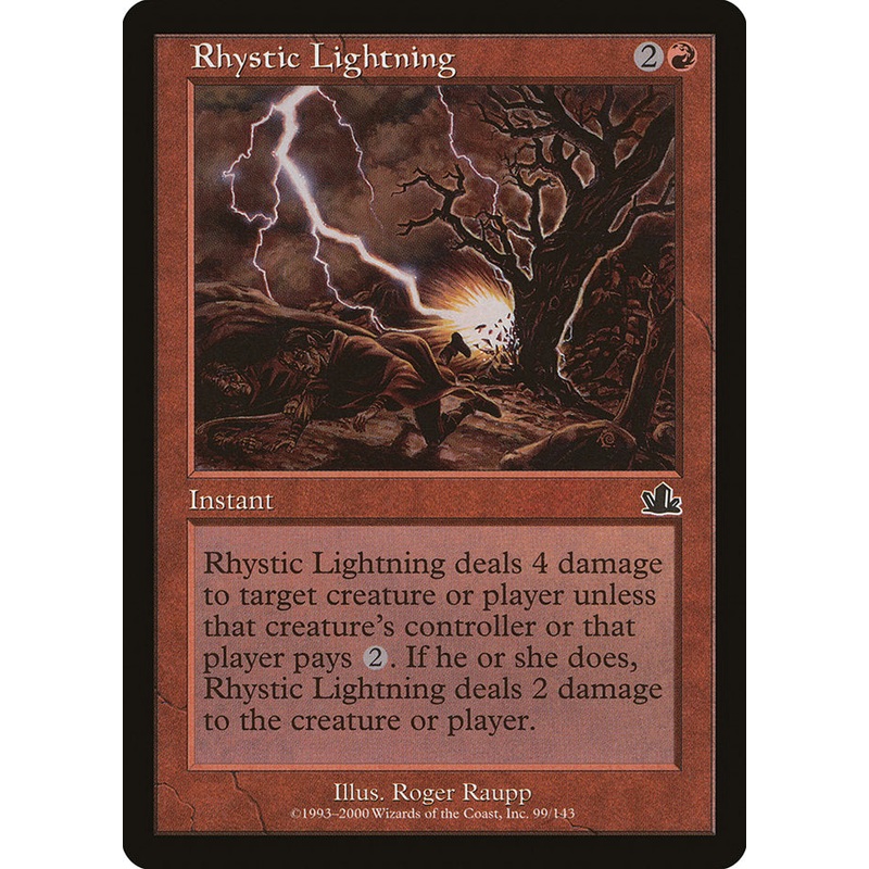 Rhystic Lightning [Prophecy]