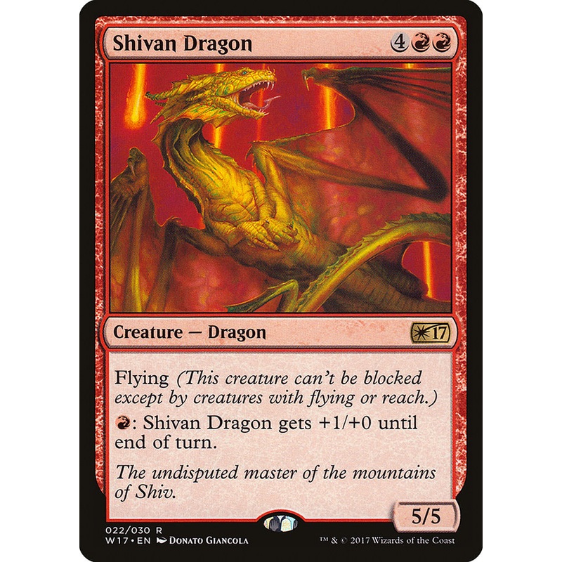 Shivan Dragon [Welcome Deck 2017]