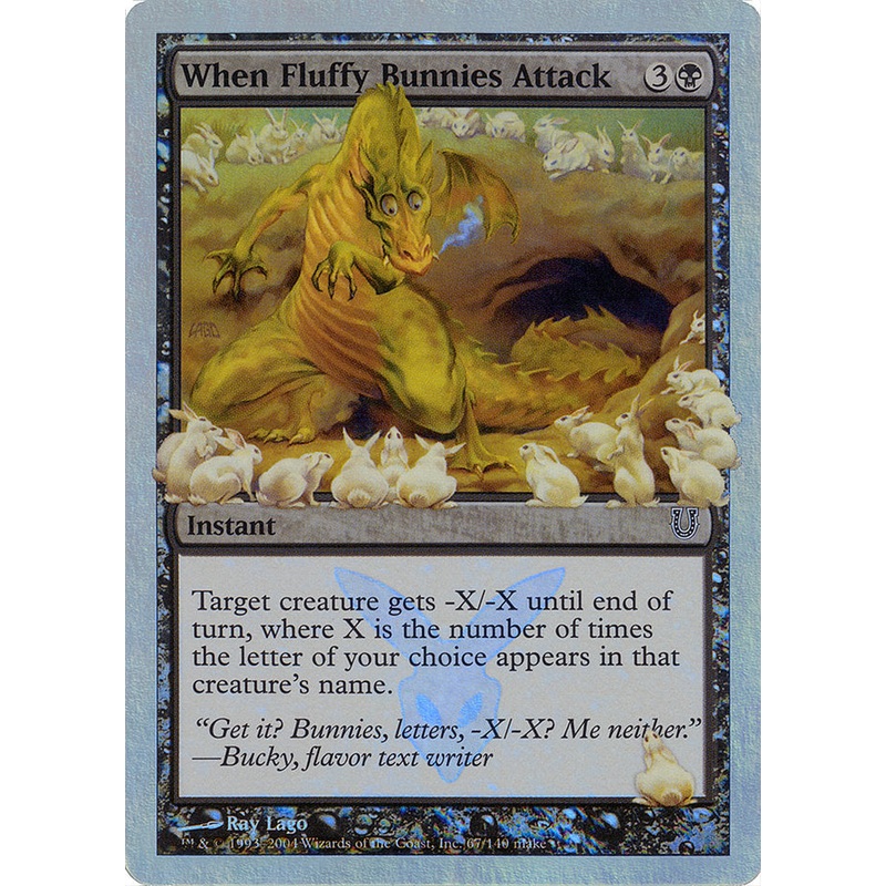 When Fluffy Bunnies Attack (Alternate Foil) [Unhinged]