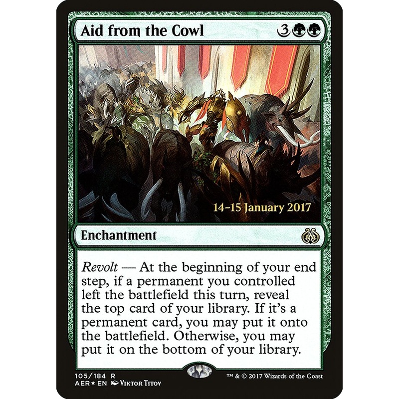 Aid from the Cowl [Aether Revolt Prerelease Promos]