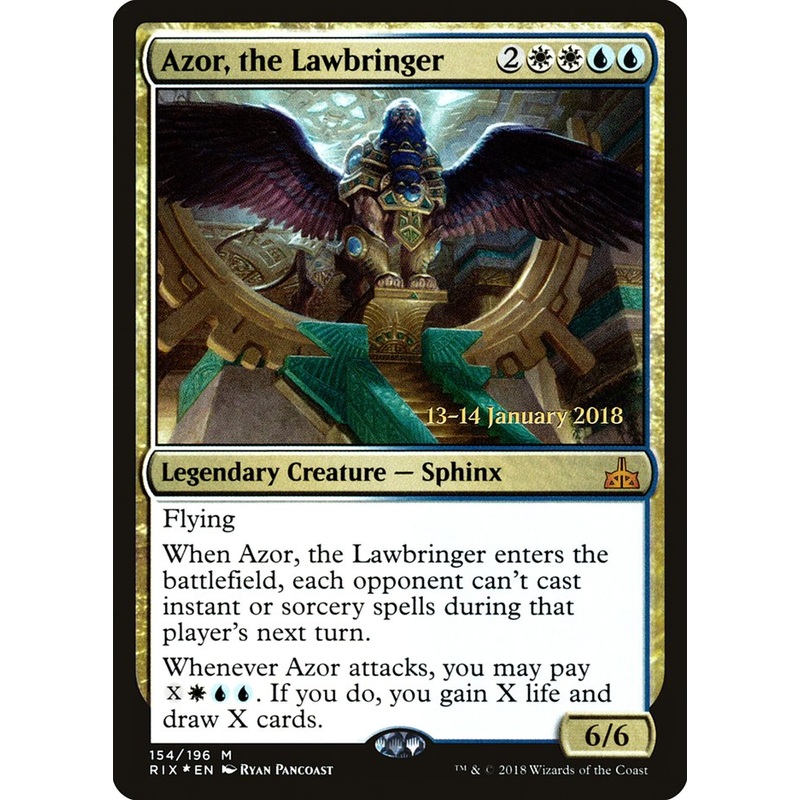 Azor, the Lawbringer [Rivals of Ixalan Prerelease Promos]