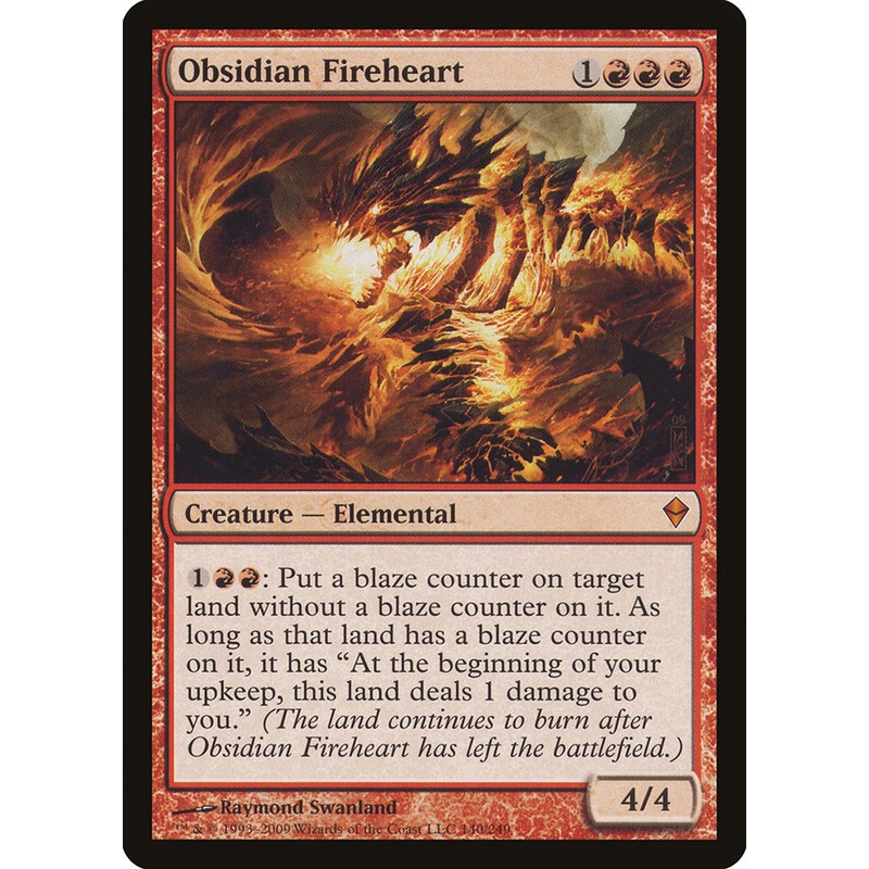 Obsidian Fireheart [Zendikar]