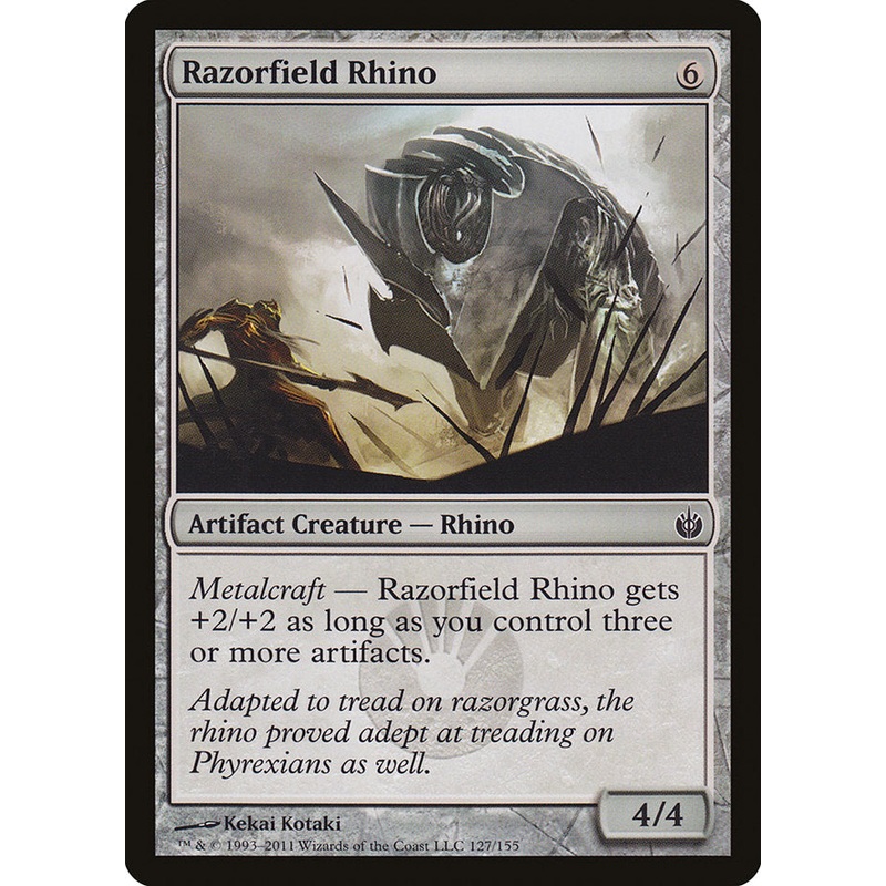Razorfield Rhino [Mirrodin Besieged]