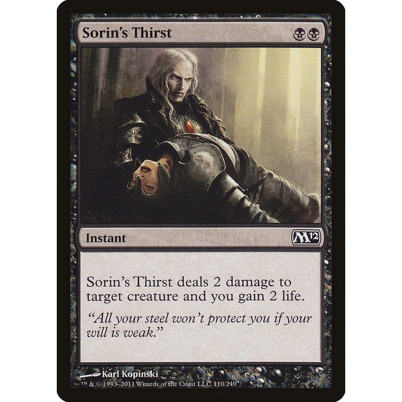 Sorin's Thirst [Magic 2012]