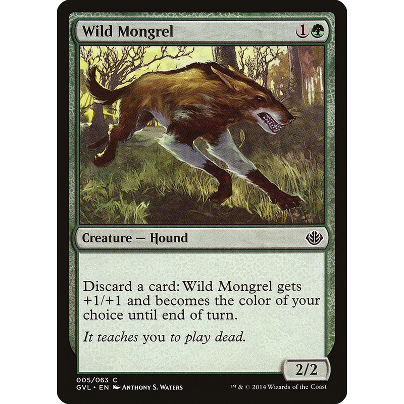 Wild Mongrel (Garruk vs. Liliana) [Duel Decks Anthology]