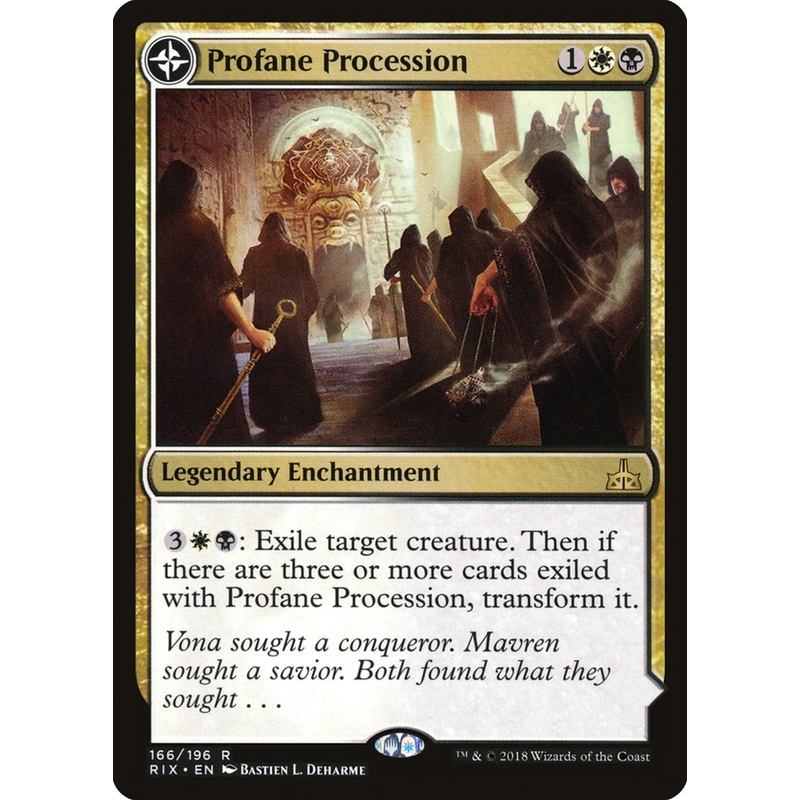Profane Procession // Tomb of the Dusk Rose [Rivals of Ixalan]