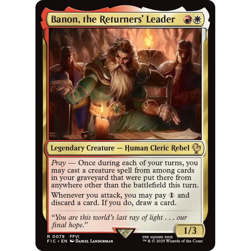 Banon, the Returners' Leader [FINAL FANTASY Commander]