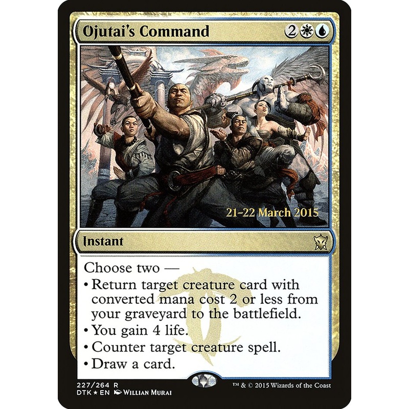 Ojutai's Command [Dragons of Tarkir Prerelease Promos]