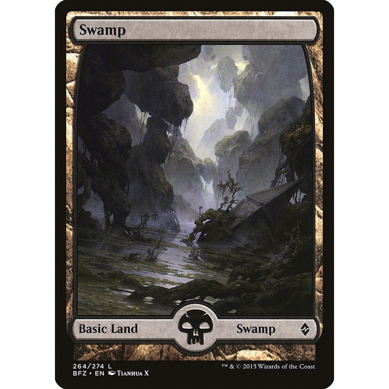 Swamp (264) (Full Art) [Battle for Zendikar]