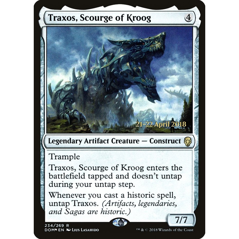 Traxos, Scourge of Kroog [Dominaria Prerelease Promos]