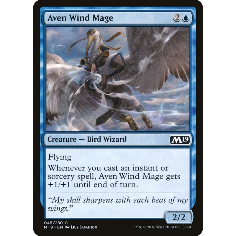 Aven Wind Mage [Core Set 2019]