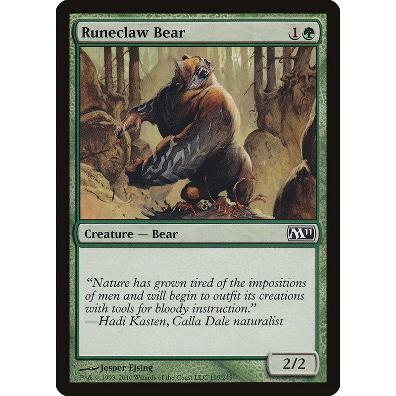 Runeclaw Bear [Magic 2011]