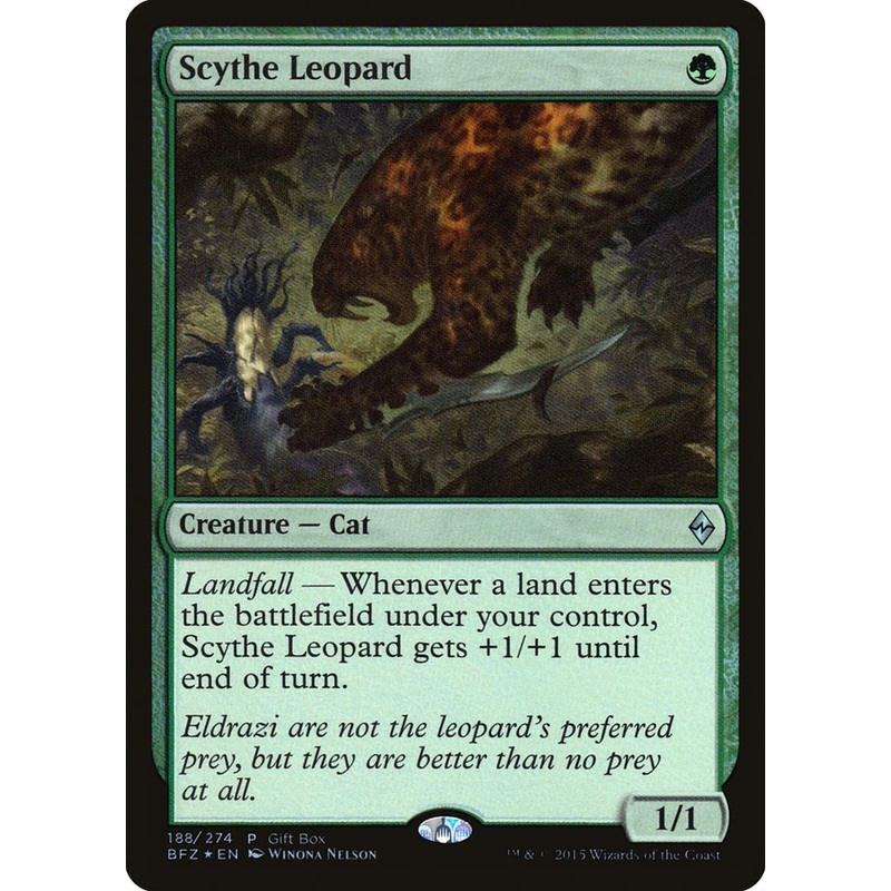 Scythe Leopard (Gift Box) [Battle for Zendikar Promos]