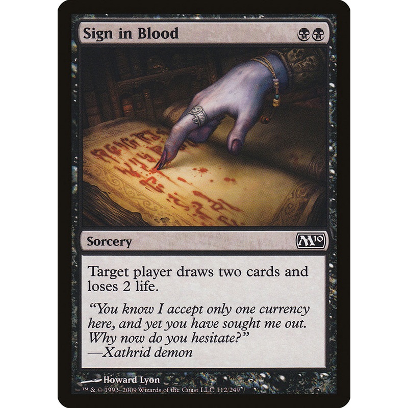 Sign in Blood [Magic 2010]
