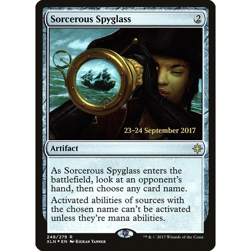Sorcerous Spyglass [Ixalan Prerelease Promos]