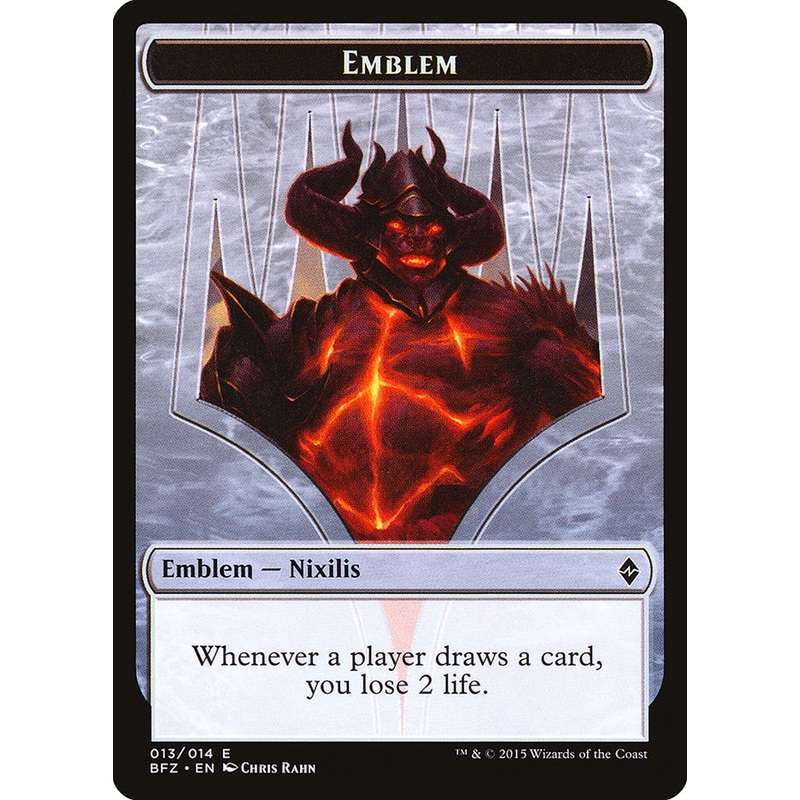 Ob Nixilis Reignited Emblem [Battle for Zendikar Tokens]