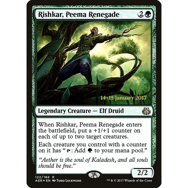 Rishkar, Peema Renegade [Aether Revolt Prerelease Promos]