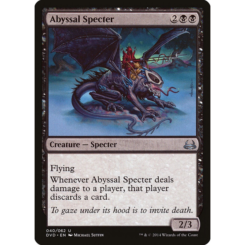 Abyssal Specter (Divine vs. Demonic) [Duel Decks Anthology]