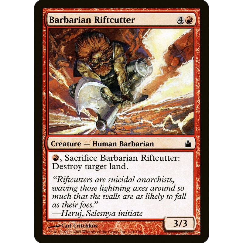 Barbarian Riftcutter [Ravnica: City of Guilds]