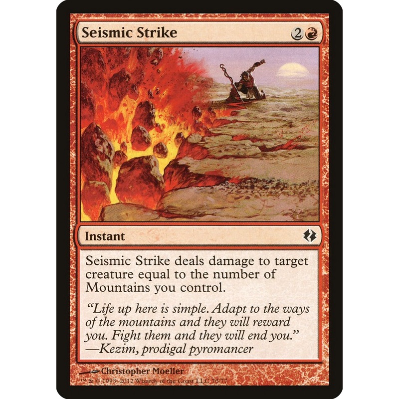 Seismic Strike [Duel Decks: Venser vs. Koth]