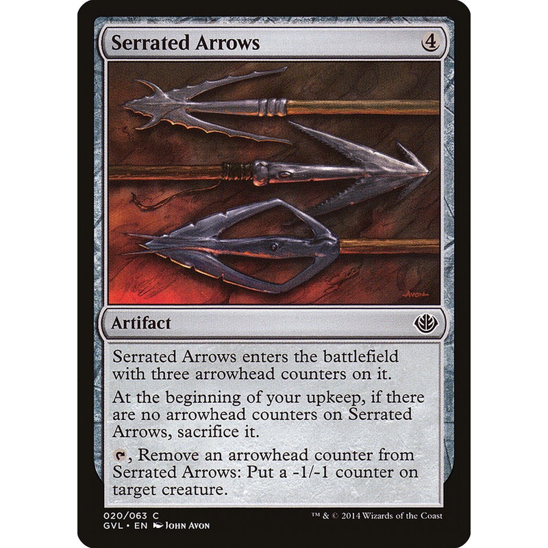 Serrated Arrows (Garruk vs. Liliana) [Duel Decks Anthology]