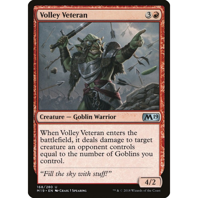 Volley Veteran [Core Set 2019]
