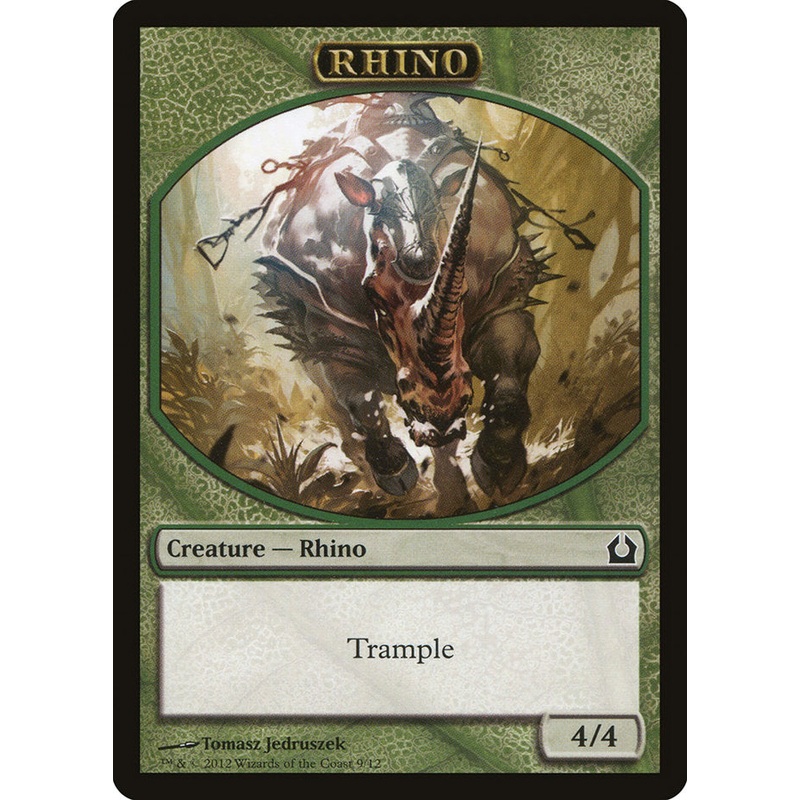 Rhino Token [Return to Ravnica Tokens]