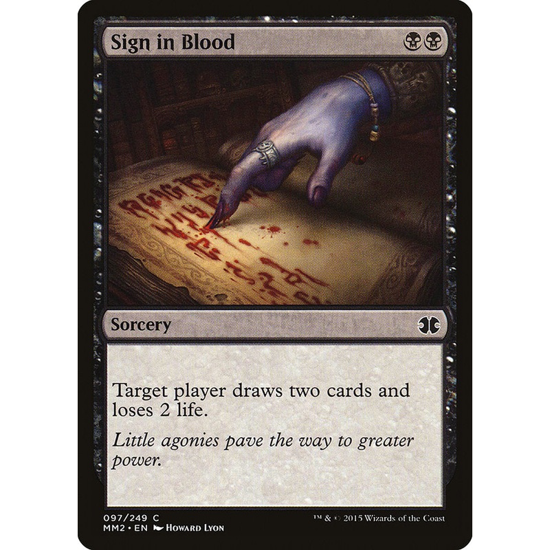 Sign in Blood [Modern Masters 2015]