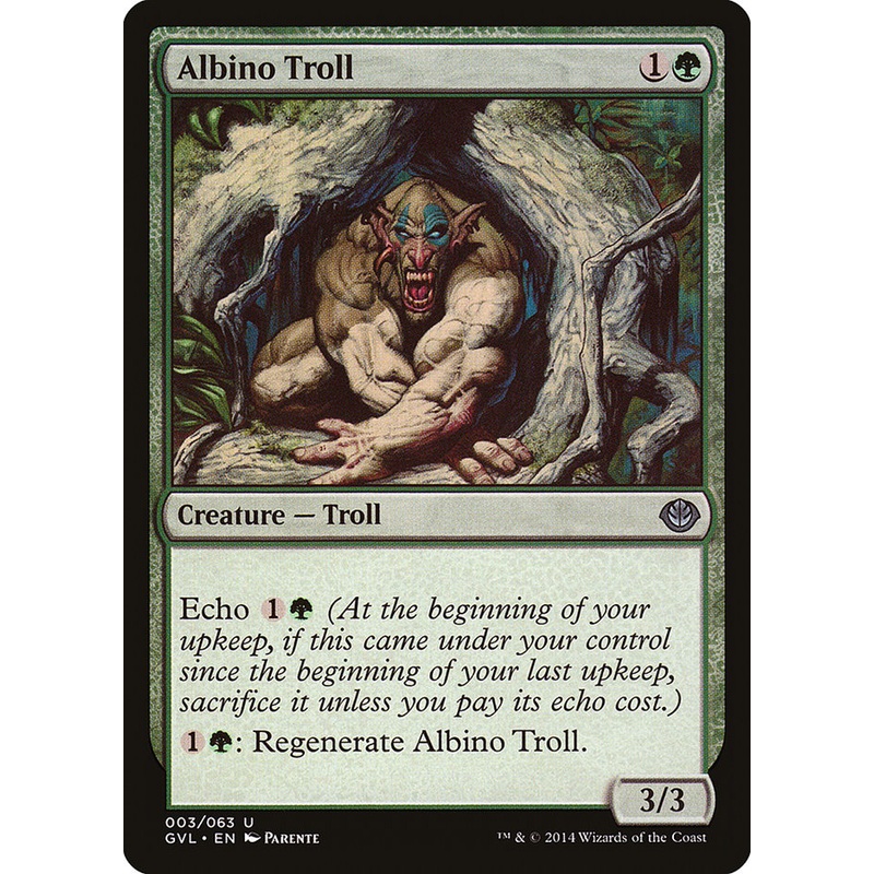 Albino Troll (Garruk vs. Liliana) [Duel Decks Anthology]