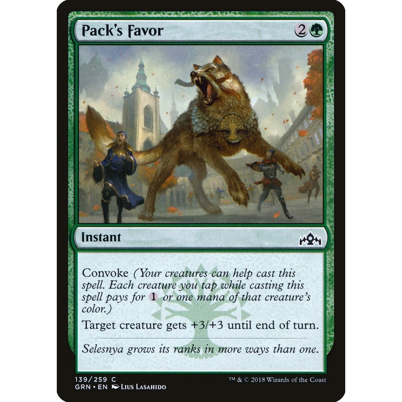 Pack's Favor [Guilds of Ravnica]