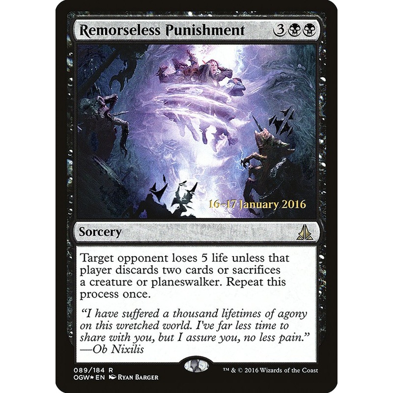 Remorseless Punishment [Oath of the Gatewatch Prerelease Promos]