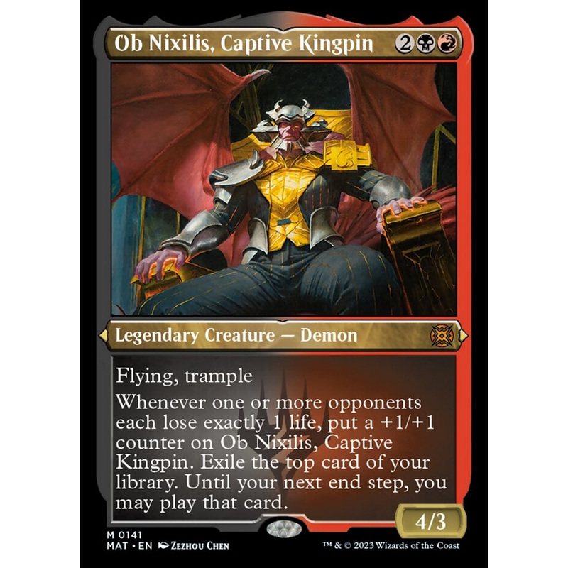 Ob Nixilis, Captive Kingpin (Foil Etched) [March of the Machine: The Aftermath]