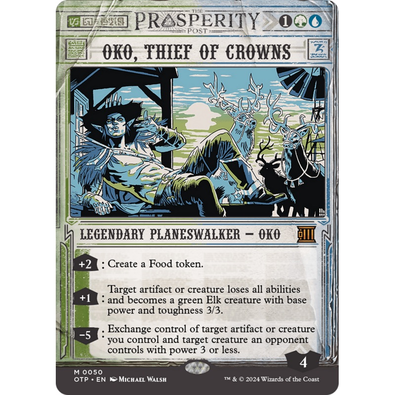 Oko, Thief of Crowns [Outlaws of Thunder Junction: Breaking News]